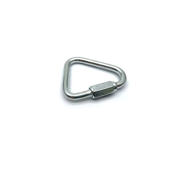 Multifunctional Zinc Alloy Carabiner Quick Triangle Screwlock Link Lock Ring Hook M3.5M5M6M8M10M12M14