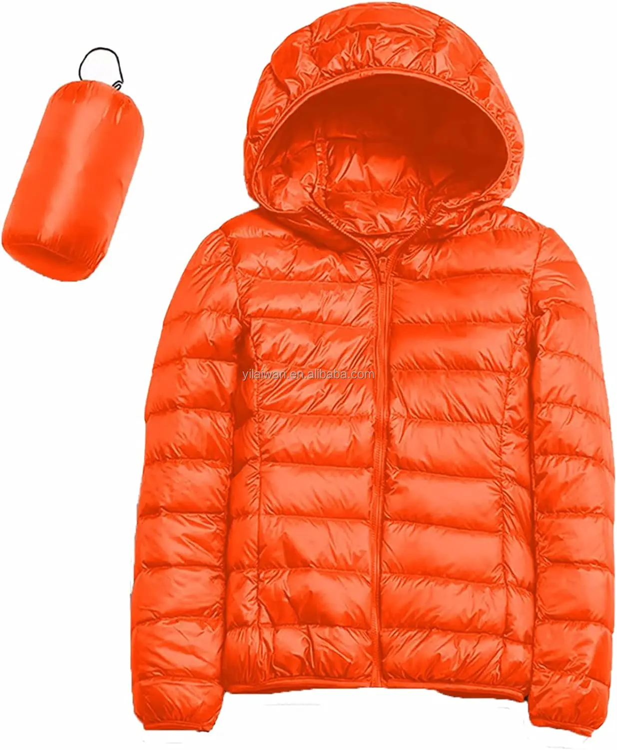 Puffer Jacket Womens,Womenjackets For Black Puffer Vest Zipper Warm Coat Hooded Long Sleeve