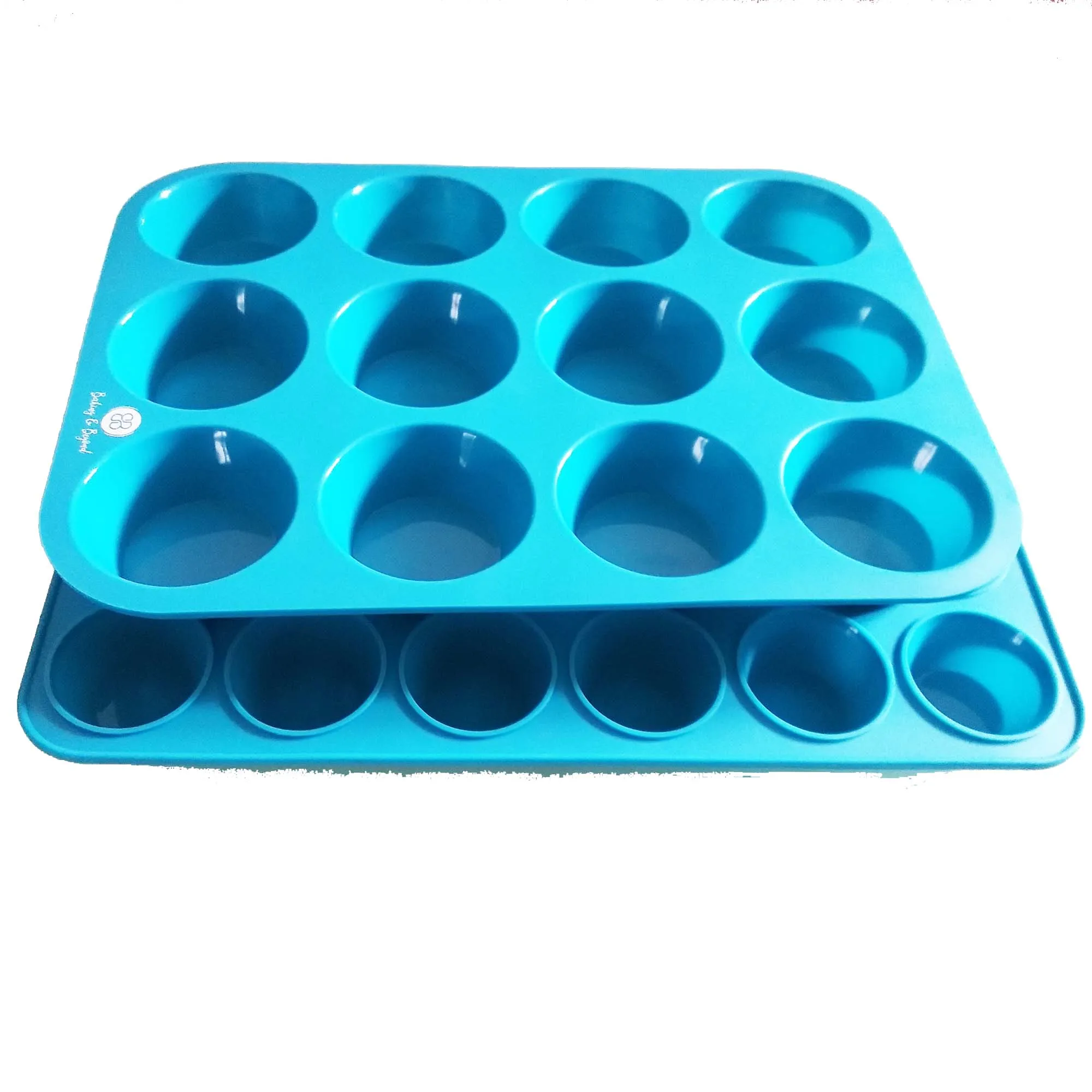 Silicone Nonstick 12 Cups Muffin Pan Cupcake Tray Cake Baking Mold New 