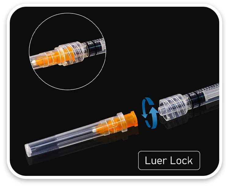 Luer Lock Syringe 5ml Hypodermic Medical Disposable Syringe 1ml 2ml 3ml ...