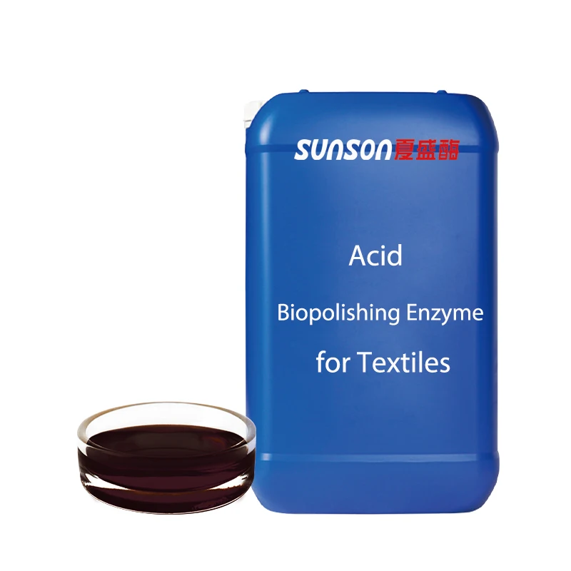Acid Liquid Cellulase Enzyme for Fabrics Textiles Biopolishing, Denim Washing, Denim Abrasion in Dyeing House