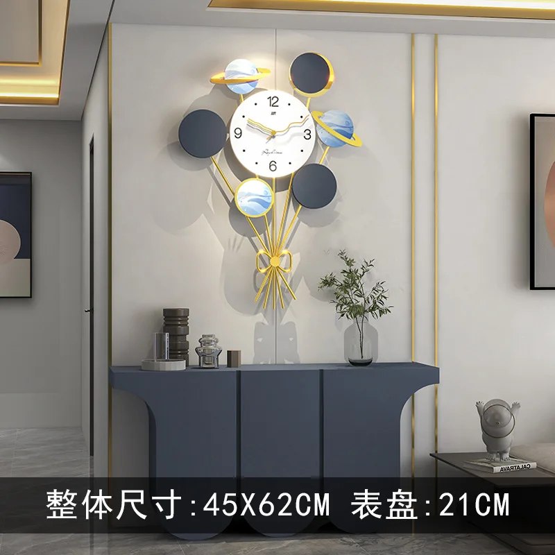 Wholesale Forhorloge Oversized Balloon Shape Metal Wall Clock Home Decor Watch Wall Clock Hanging Art Muralereloj De Pared