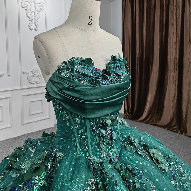 Jancember 6521-1 Strapless Green Evening Ball Gown for Women Jancember 6521-1 Strapless Green Evening Ball Gown for Women
