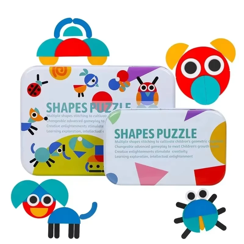 Montessori Development Toys - Open Ended Wooden Puzzles