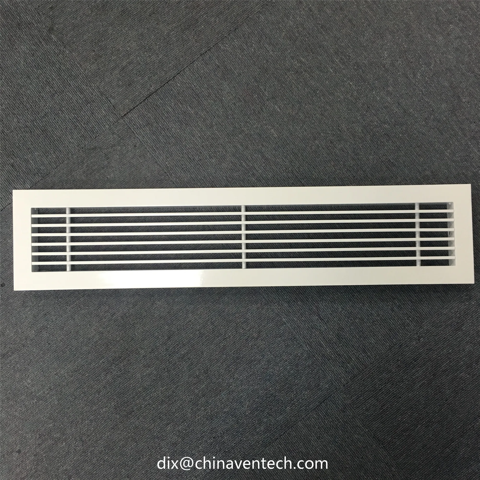 Hvac Air Conditioning Aluminium 0,15,30 Degree Fixed Blades Linear Bar Air Grille For Ventilation System