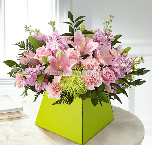 定制鲜花花束盒花瓶创意纸包装鲜花花瓶盒 Buy 花束盒 花瓶花束运输箱 花瓶盒product On Alibaba Com