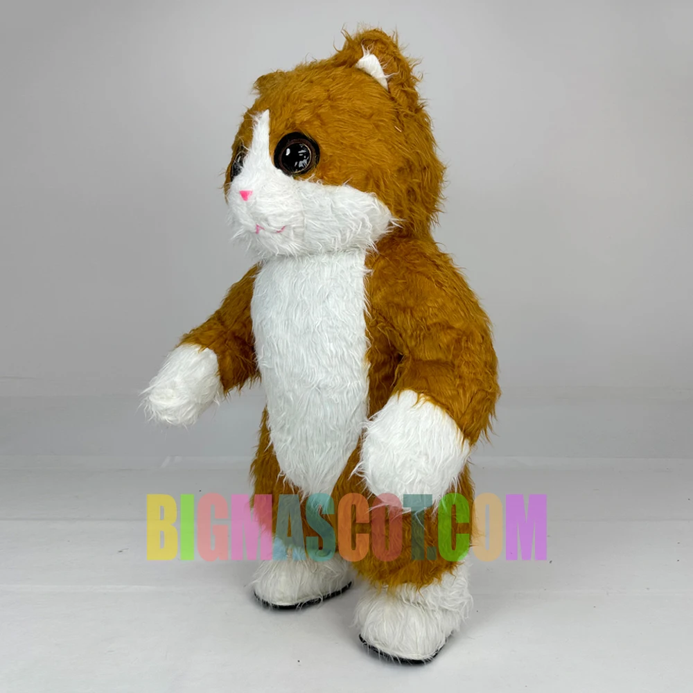 Happy Sky Adult Gray Cat Inflatable Mascot Costume for Stage Performance Unisex Cartoon Animal Cosplay Easter/Halloween Party