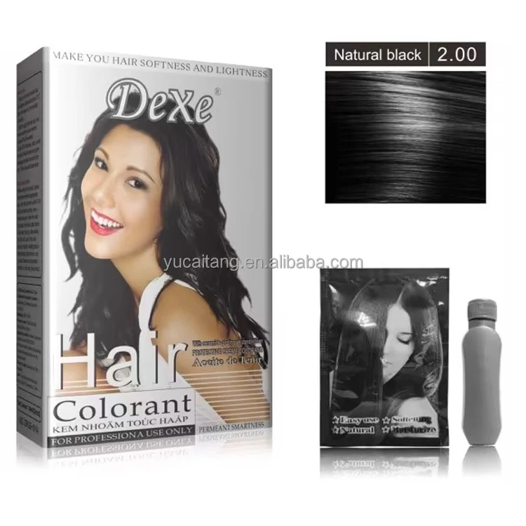 DEXE Subaru Hot Sell Permanent Black Blonde Gold Brown Hair Color Cream Speedy for Grey White Gray Hair Dye for Africa Men Women