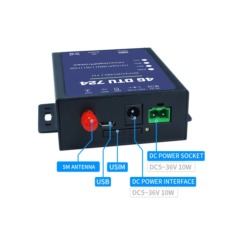 Wireless Data Transmission DTU 4G Gsm RTU MQTT Protocol