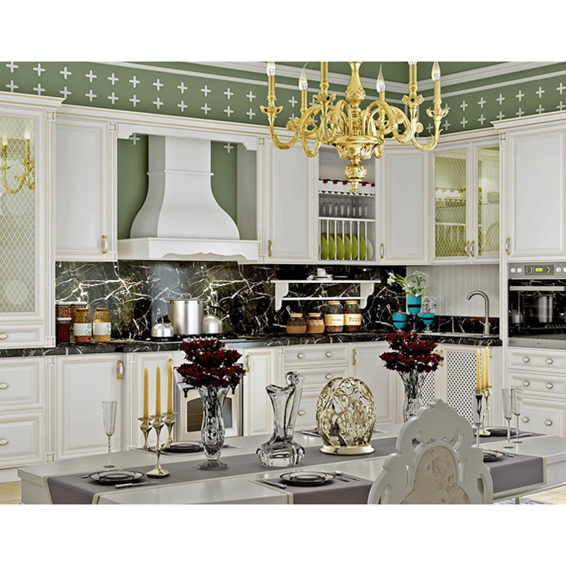 European Style Solid Wood Custom Made Kitchen Cabinet - Buy Solid Wood ...