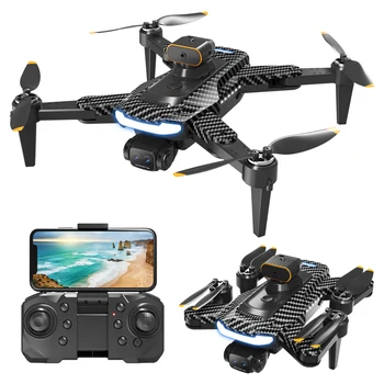 Foldable 2024 Newest P17 Optical Drone with Wifi 8k 2.4g HD Dual Camera Flow Obstacle Avoidance Light aerial photography drone