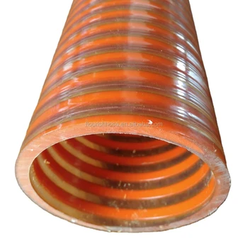 203mm Flexible Plastic PVC Helix Water Pump Suction Discharge Spiral Tube Hose  or suction hose