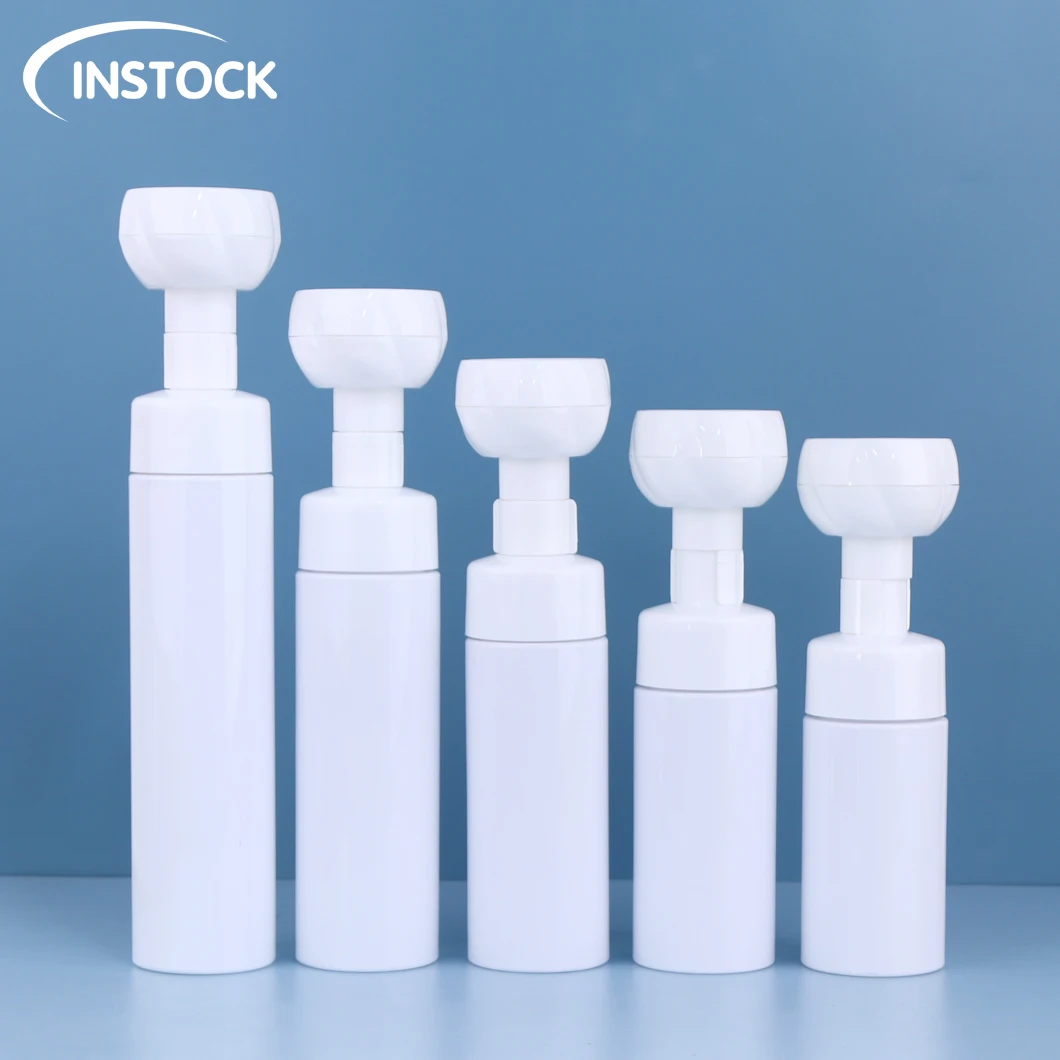 Cosmetic Bottle 300/500ml Foam Bottle Soap Dispenser With Flower Shape Pump Facial Cleanser Hand Wash Bottle