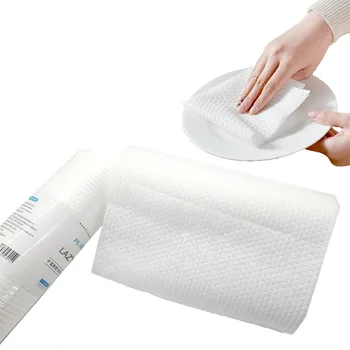 OEM ODM Factory Supply Tissue Roll Dish Cleaning Custom Microfiber Paper Disposable Kitchen Towel