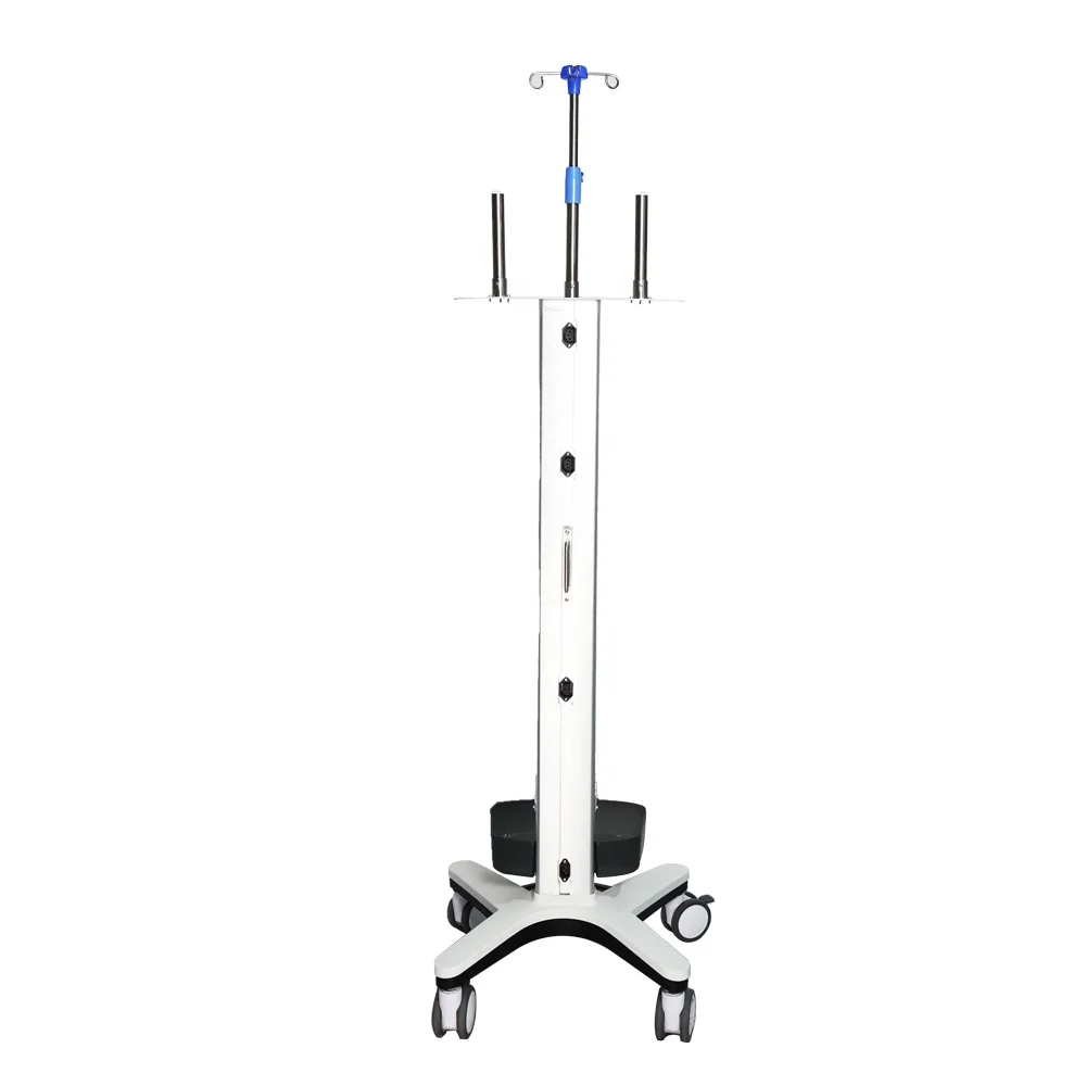 High Quality Modern Design Aluminum Alloy Multi-Functional Adjustable Infusion IV Trolley Injection Cart for Hospital Hotel Use 2