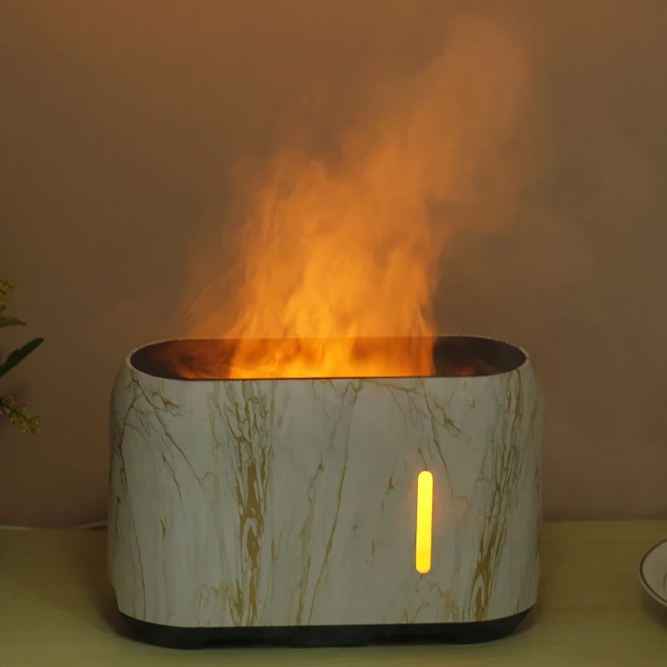 USB Aroma Essential Oil Diffuser Steam Water Ultrasonic Cool Mist Mini Humidifier Flame 7 Color LED Night Light Aroma Diffuser