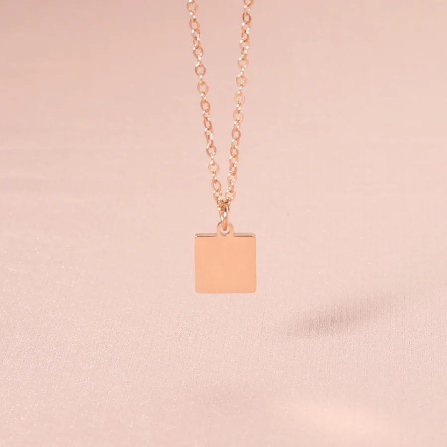 Square Pendant Necklace
