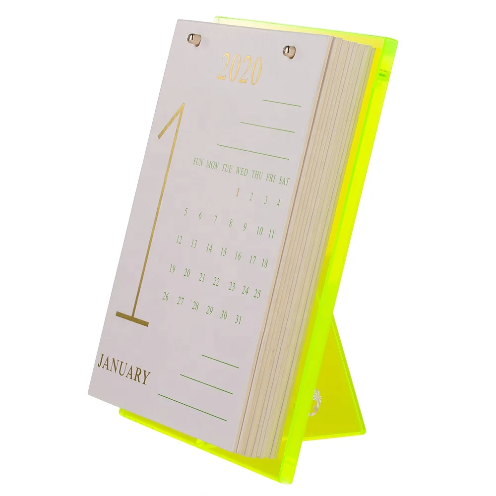 Plastic Display Holder Office Desktop Calendar Holder Customize Size