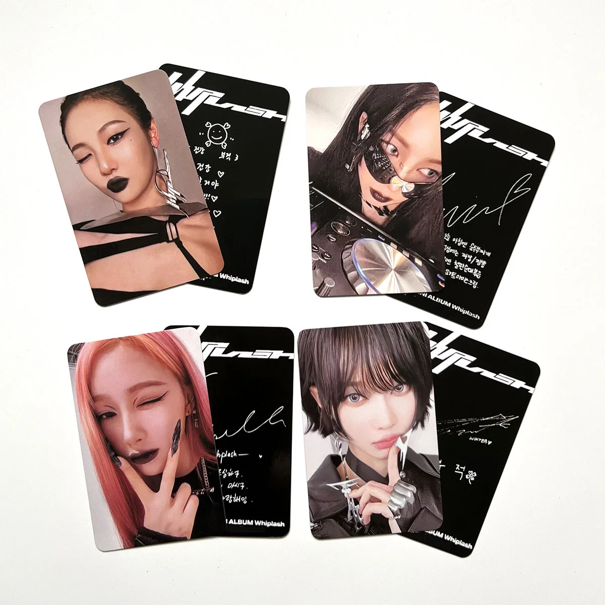 Kpop Giselle Photocards Whiplash New Album Postcards Two-sided