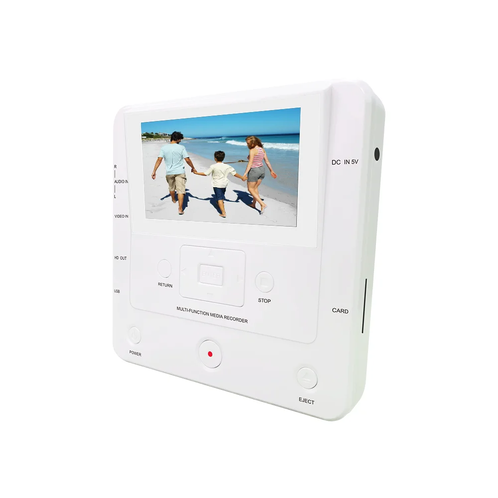 Dvd & Vcd Player Portable Vhs Recorder 4.3 Inch Mini Av in Home KOHO/OEM 480X272 Pixel Allwinner A64 Plastic CN;GUA KR043A 15W
