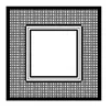 Black checkered mat