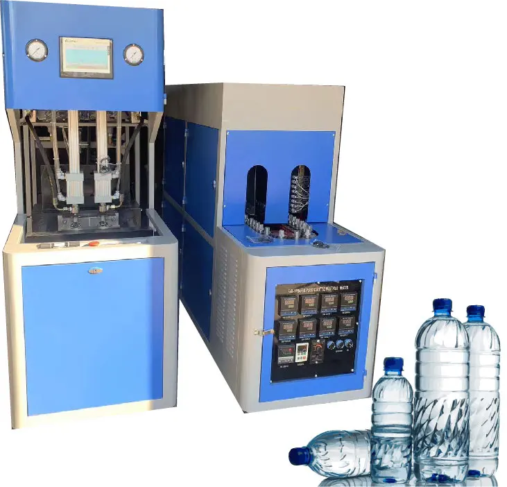 WATON MS-2L2 Hot Sale Semi- Automatic PET Bottle Blowing Molding Machine for Pure Water Bottle Making 380v 50hz