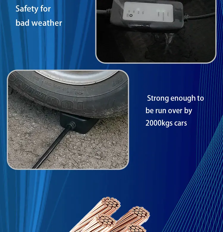 Bc 32a Portable Adjustable Ev Charger Level 2 Ac Electric Car Charger