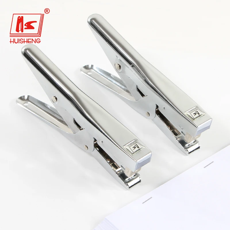 Оптовая продажа, бесплатный образец, недорогой степлер с индивидуальным логотипом, металлический степлер с покрытием под заказ, роскошный степлер