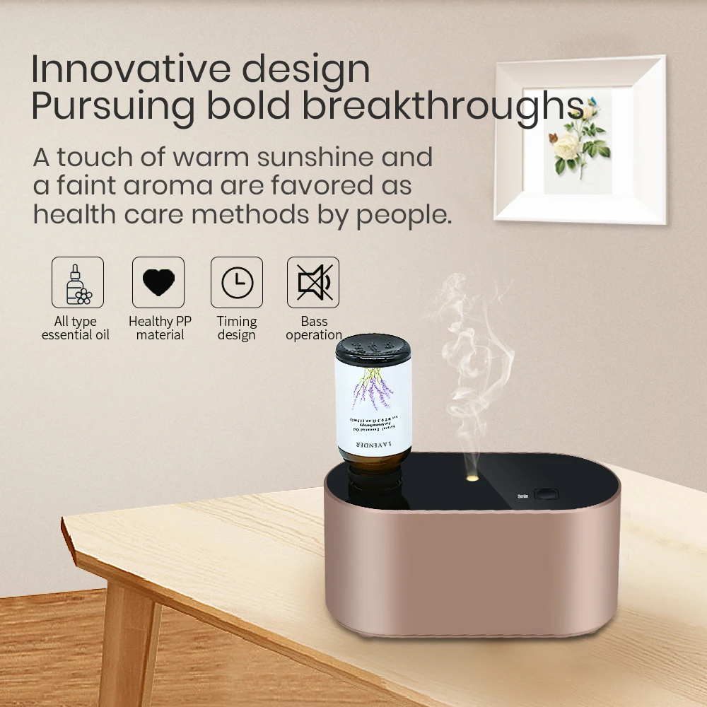 Diffusore Essenze Nebulizzatore Senza Acqua – Bianco, Con Batteria 2000 MAh, Ricarica USB-C, Per Aromaterapia