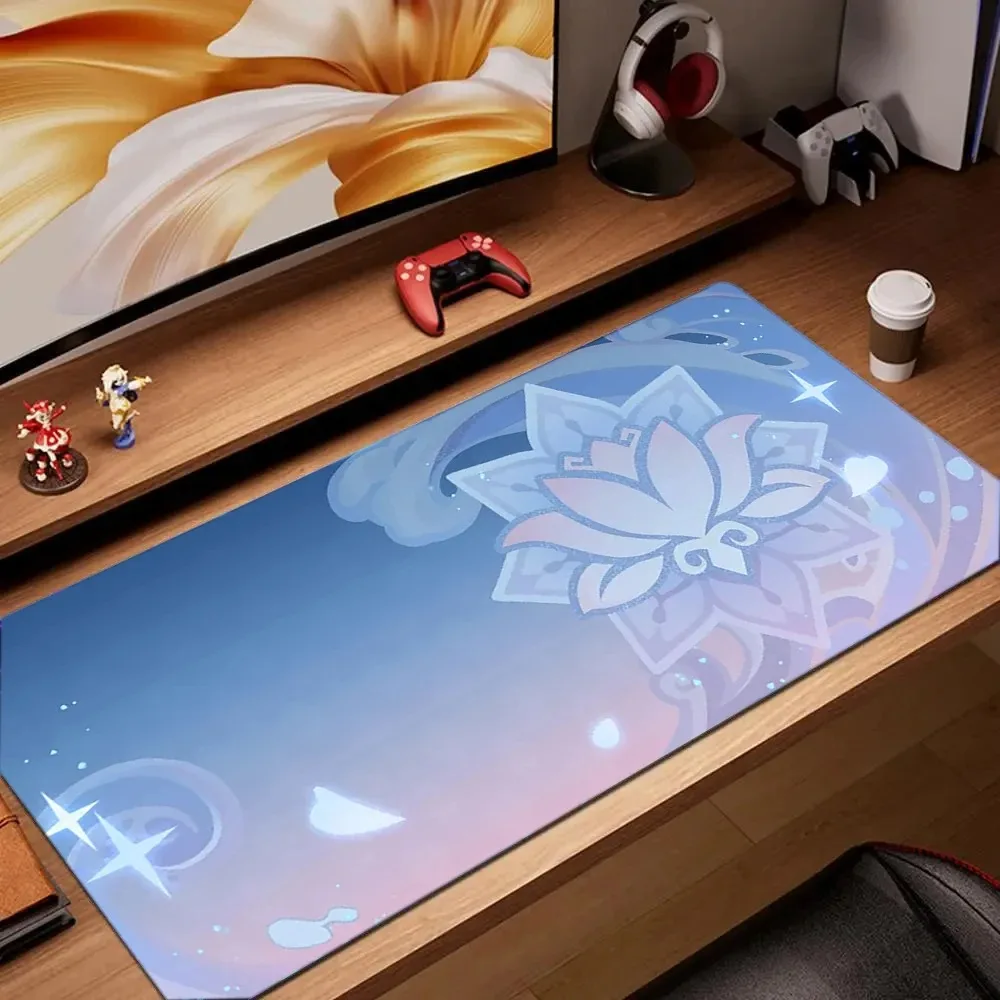 Genshin Impact Character Pattern Stylish Cool PC Gaming Mouse Pads Gamer Mats Teclado Pa aperçu 20