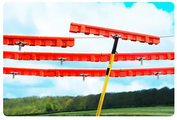 Transmission Line Guard Net 5ft Light Weight Conductor Cover Line Guard with Adaptor
