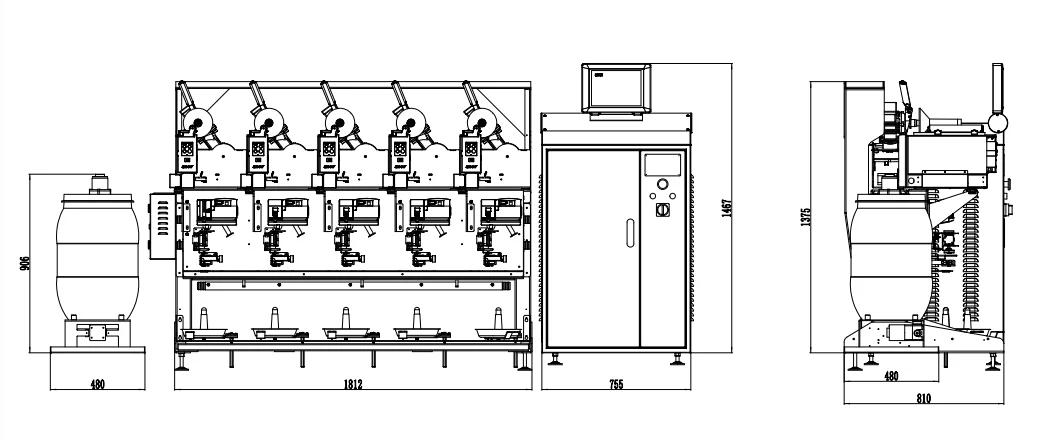 Высокоскоростная машина для намотки KC212D kingspool