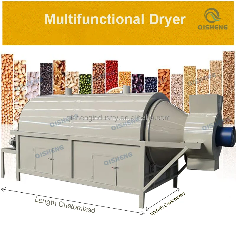 Stainless Steel Laboratory Drum Dryer Food Waste Pomace Bean Dregs