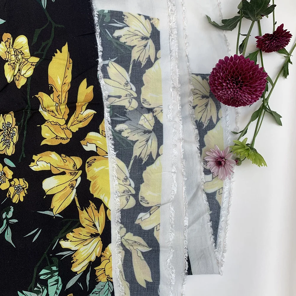 No Moq Printed Viscose Rayon Fabric Spun Rayon 100 Rayon for Digital Printing