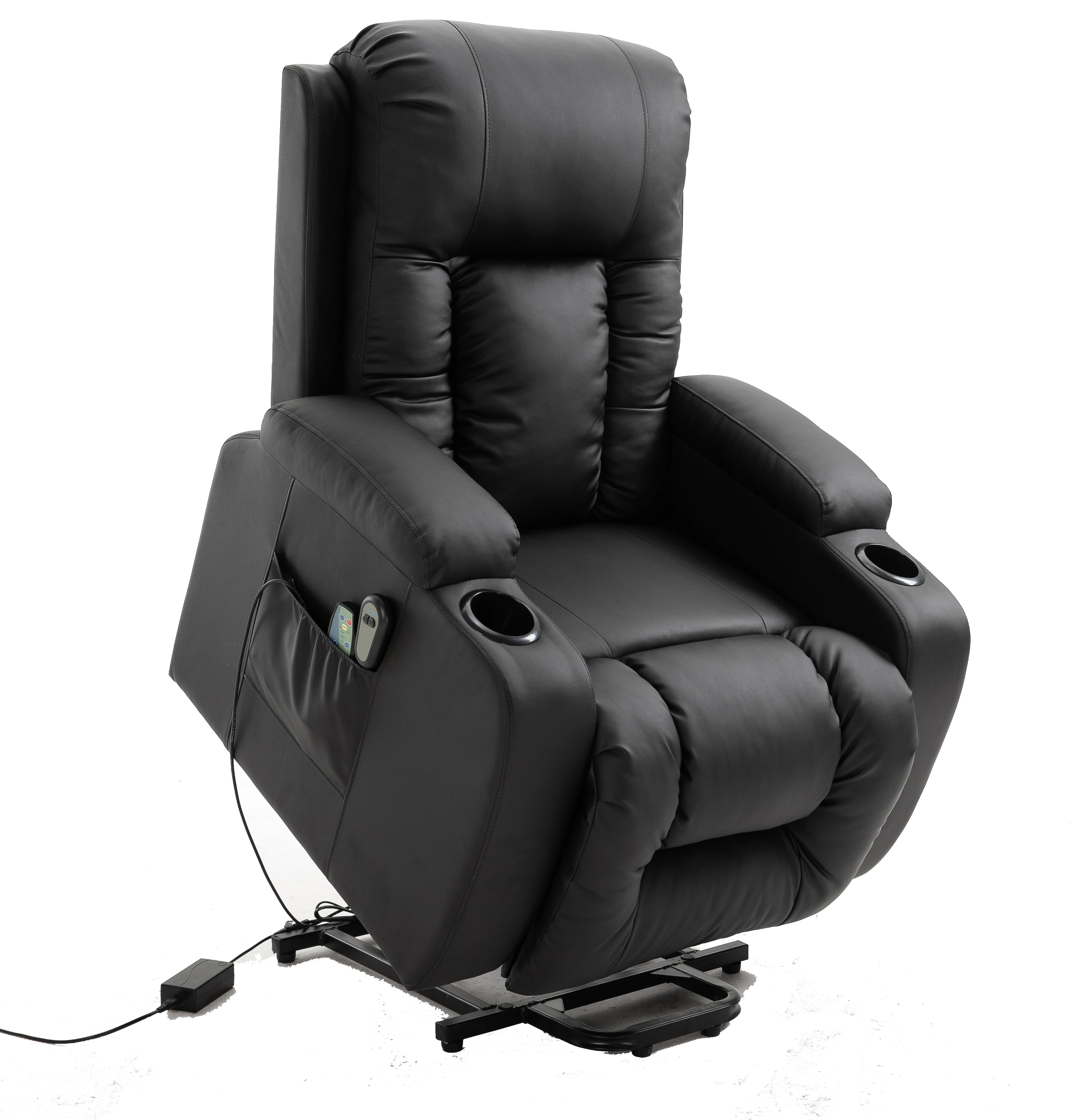 comfortable pu lift recliner chair sofa with 8 point massage blc