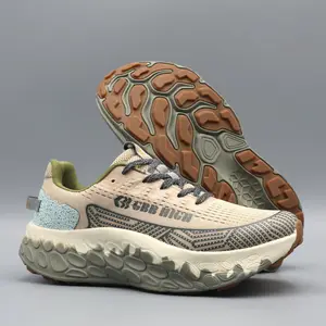 Thick-Soled Men's Casual Running Shoes High-End Shock-Absorbing Comfortable Trendy Lightweight Outdoor Hiking Sneakers SHOES