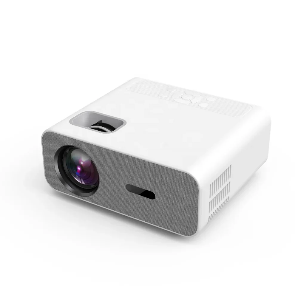 Proiettore Smart Proiettore Portatile con Android OS, Supporto 4K/1080P Nativi, 450 ANSI, WiFi 6 Bluetooth 5.2, Home Cinema per iOS/Android/PS5/USB/ HDMI