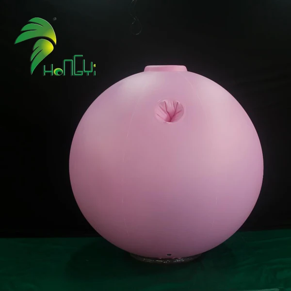 Popular PVC Material Pink Color Inflatable Fat Blueberry Ball Suit Toys Hongyi Crazy Ball Toys
