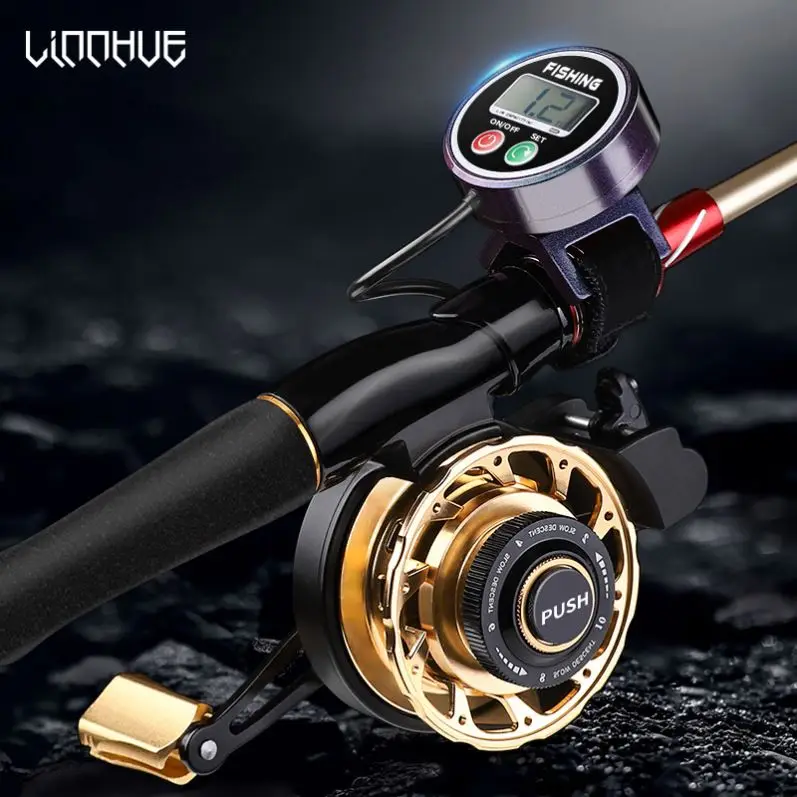 Moulinet De Pêche électrique – écran Numérique Double Température/heure, Capacité PE 2-8, 6.3:1, Rechargeable USB, 295g