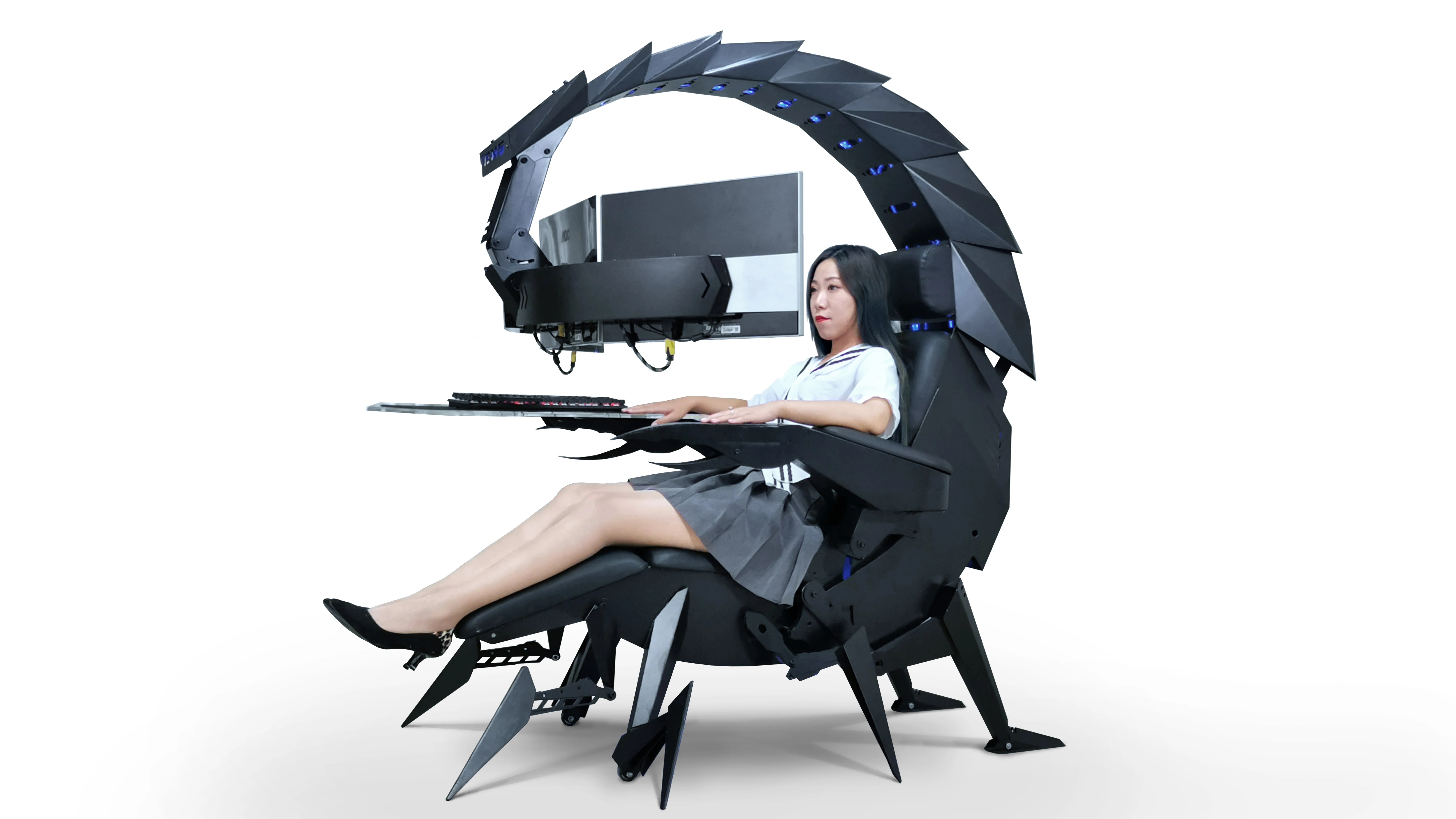 CLUVENS Scorpion PC Gaming Chair Fully Electrical Recline