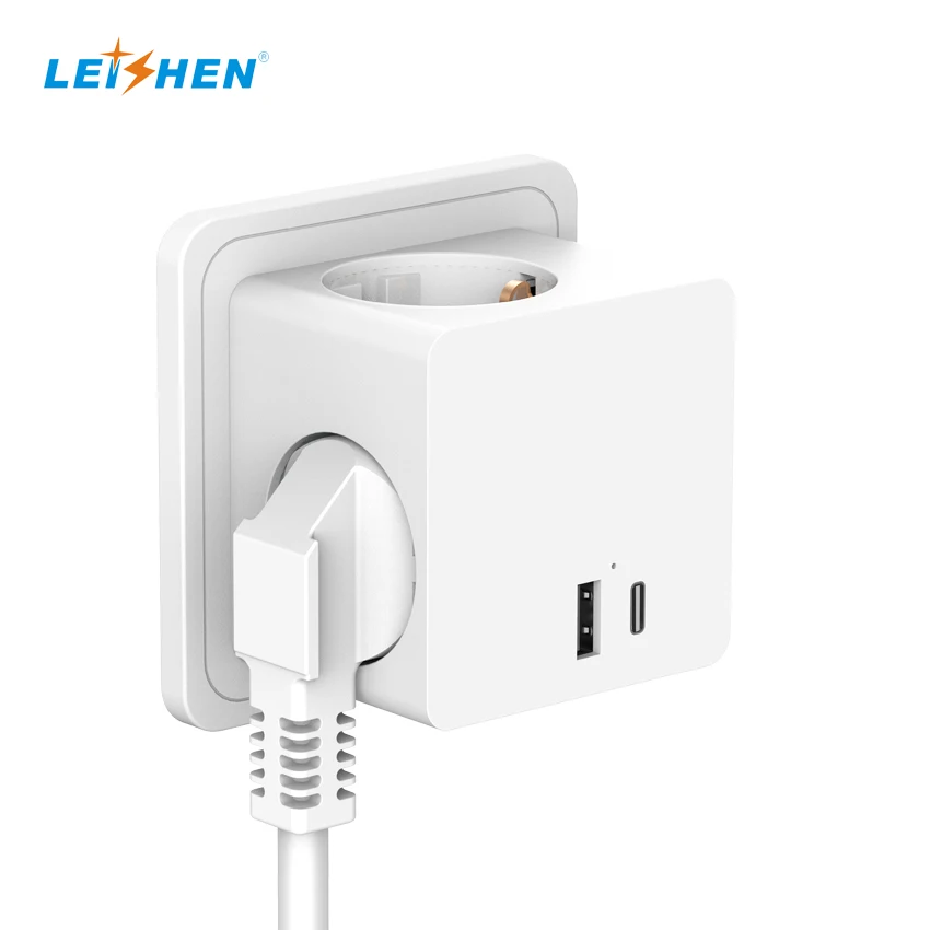Extension socket Power Cord Socket PD25W Fast Charging 3AC With 2USB-A ...