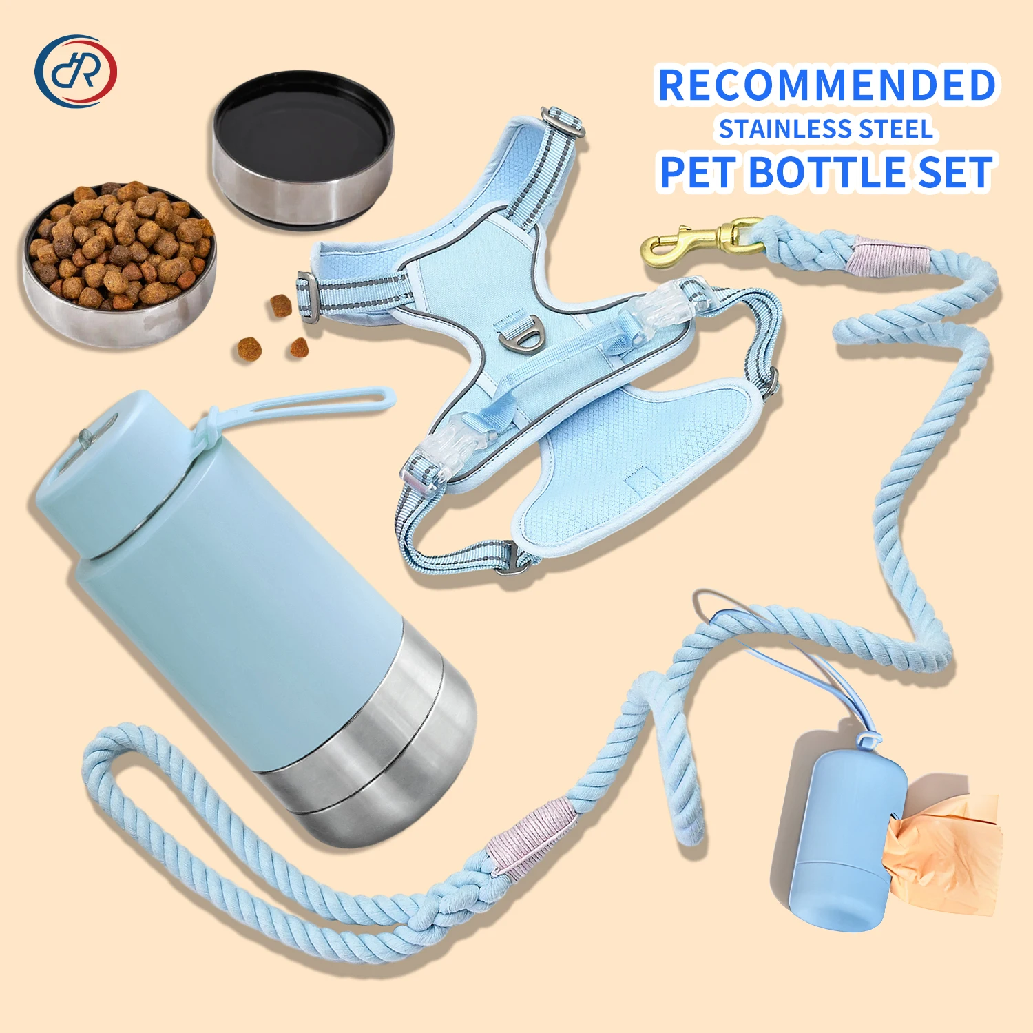 3 In 1 32oz 64oz Australia Portable Water Bottle Pet Feeder Travel Bowl