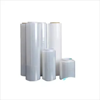 Soft Polyethylene Plastic Wrap Shrink Stretch Film Moisture-Proof 50cm Width Household Products Packaging LLDPE Material Pallet