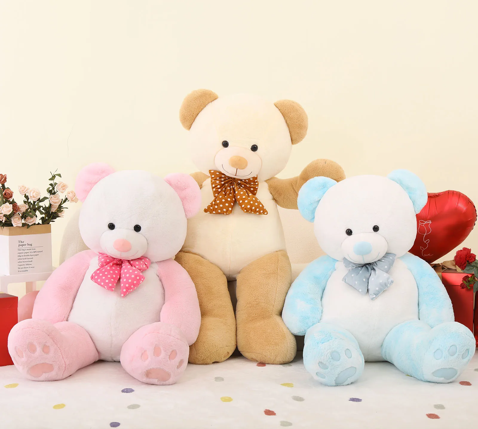 Wholesale Low MOQ 4ft Life Size Plush Toy Giant Teddy Bear