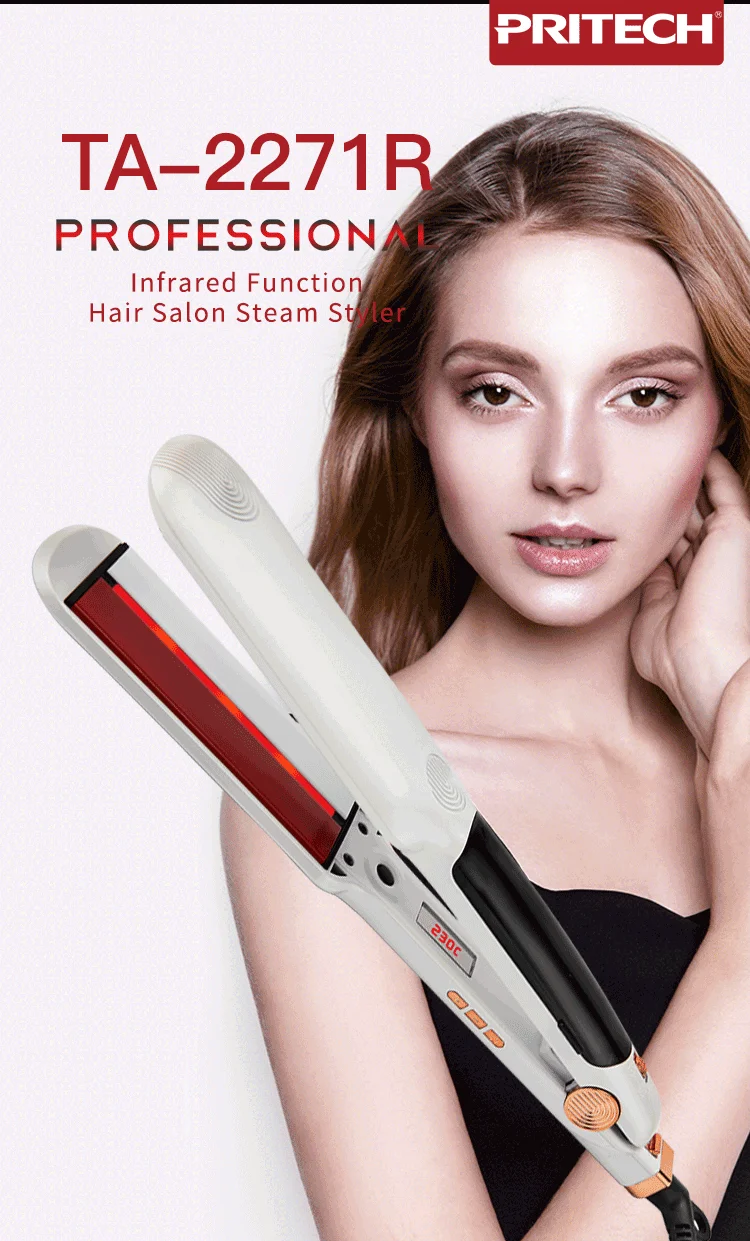 Pritech Professional 14 Temperature Control Titanium Hair Salon Steam