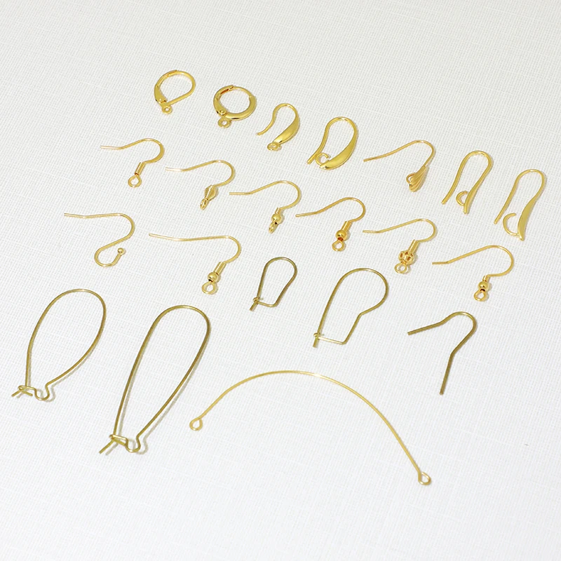 Minimalist Earring Hooks Stainless Steel Simple Earring Wires Open Jump