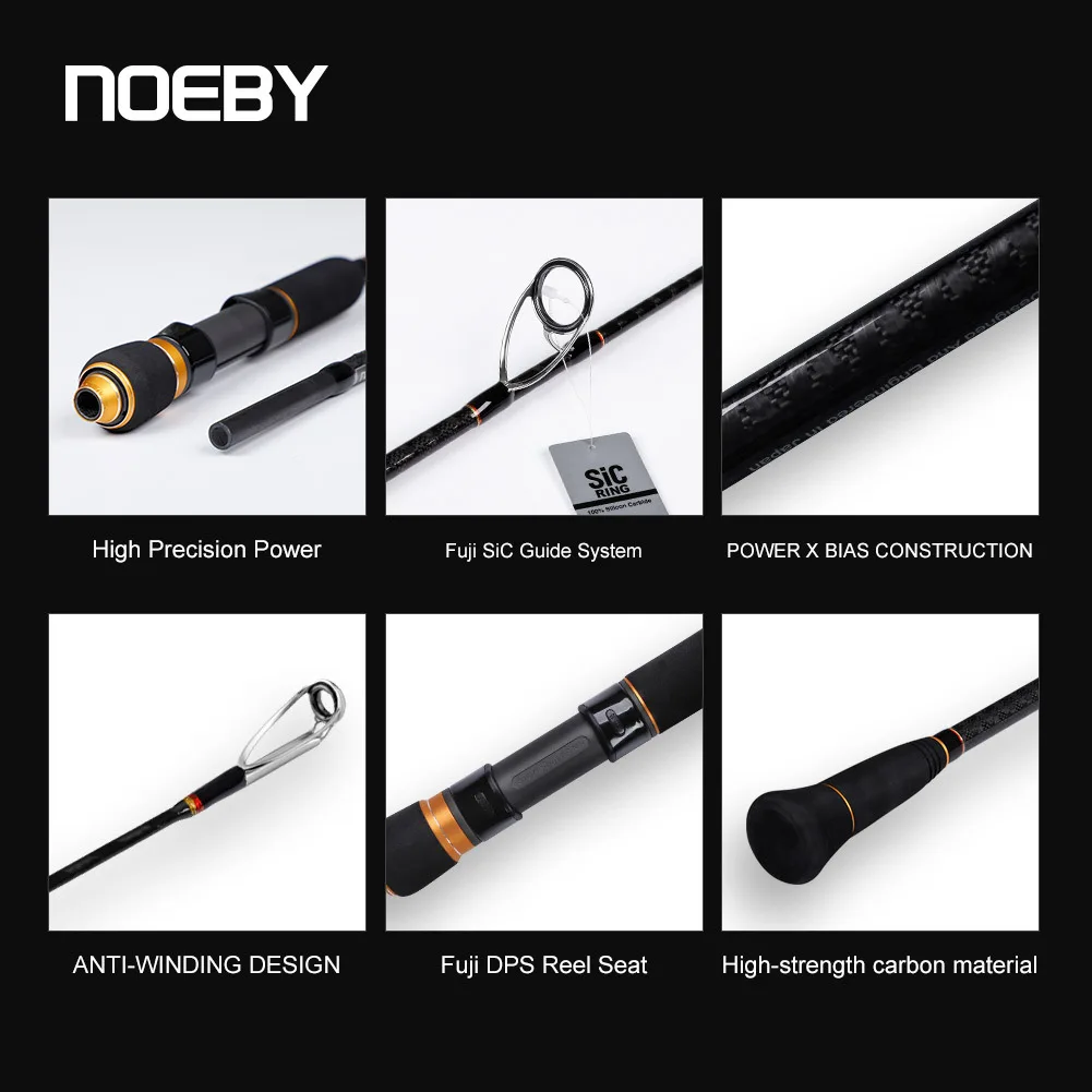ロッド FUJI CLUB MAN CARBON CASTING ROD Fuji 1.96m Carbon Spinning Rod - Ideal for Saltwater Jigging