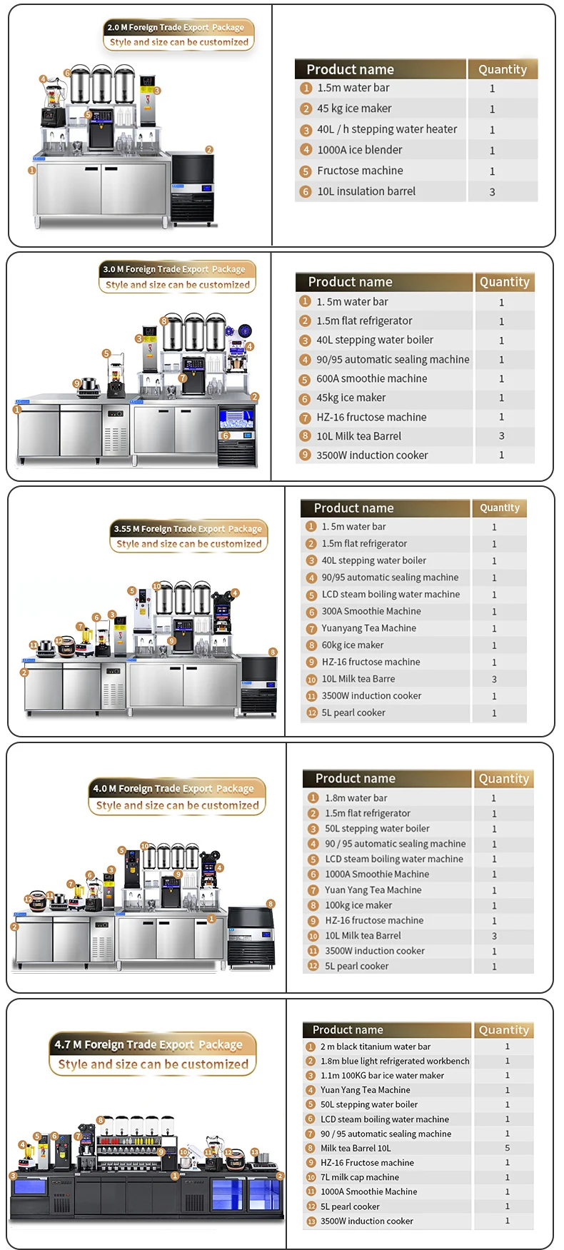 HENGZHI Bubble Tea Equipment - Customized for Milk Tea Shops