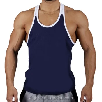 OEM stringer bodybuilding fitness sports color block mens tank top sleeveless travel vest gym singlet tank top