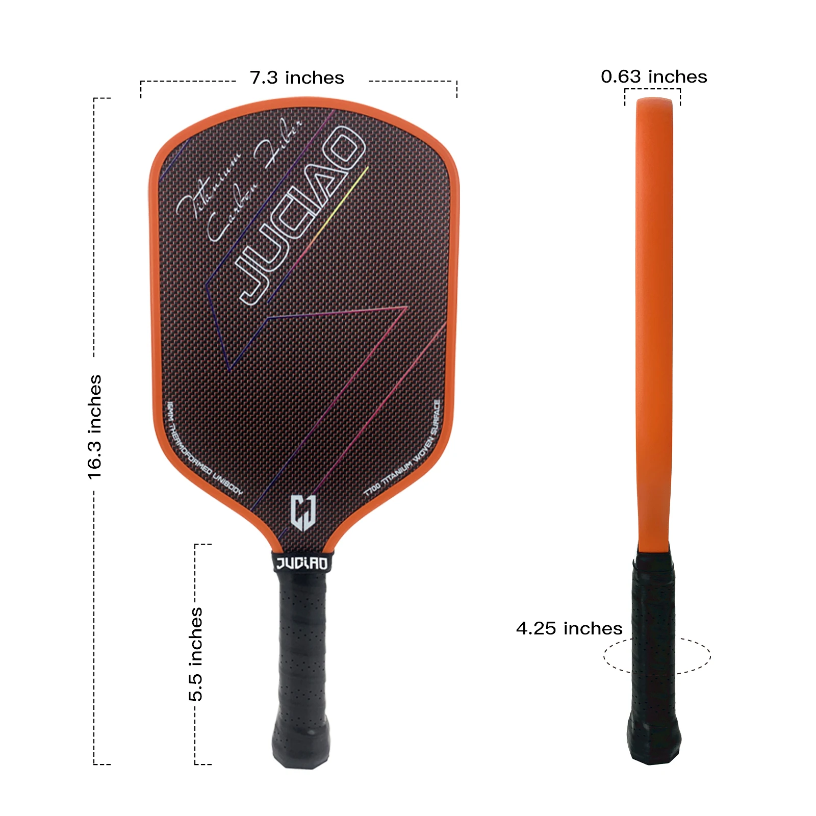 2x ピックルボール パドル JUCIAO V6 T700 生カーボンファイバ JUCIAO Thermoformed Unibody T700 Raw Carbon Fiber USAPA